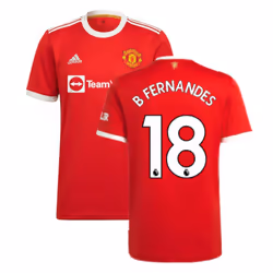 Man Utd 2021-2022 Home Shirt (B FERNANDES 18) - 3XL