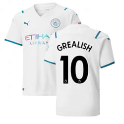 2021-2022 Man City Away Shirt (Kids) (GREALISH 10) - SB