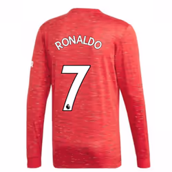 2020-2021 Man Utd Adidas Home Long Sleeve Shirt (RONALDO 7) - 3XL