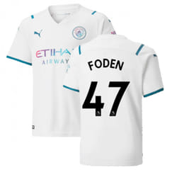 2021-2022 Man City Away Shirt (Kids) (FODEN 47) - SB