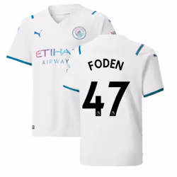 2021-2022 Man City Away Shirt (Kids) (FODEN 47) - MB