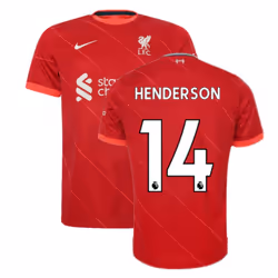 Liverpool 2021-2022 Home Shirt (Kids) (HENDERSON 14) - XSB
