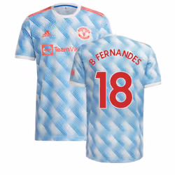 Man Utd 2021-2022 Away Shirt (B FERNANDES 18) - M