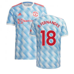 Man Utd 2021-2022 Away Shirt (B FERNANDES 18) - XS