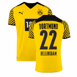 2021-2022 Borussia Dortmund Home Shirt (Kids) (BELLINGHAM 22) - XXLB