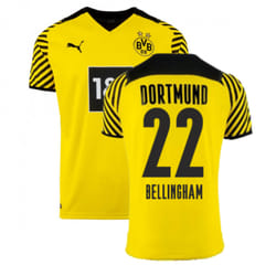 2021-2022 Borussia Dortmund Home Shirt (Kids) (BELLINGHAM 22) - XXLB