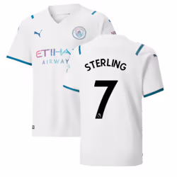 2021-2022 Man City Away Shirt (Kids) (STERLING 7) - SB