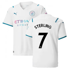 2021-2022 Man City Away Shirt (Kids) (STERLING 7) - SB