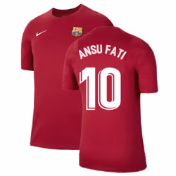 2021-2022 Barcelona Training Shirt (Noble Red) (ANSU FATI 10) - XXL
