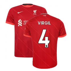 Liverpool 2021-2022 Home Shirt (VIRGIL 4) - S