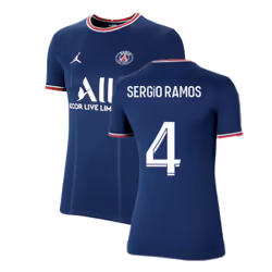 PSG 2021-2022 Womens Home Shirt (SERGIO RAMOS 4) - L