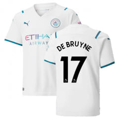 2021-2022 Man City Away Shirt (Kids) (DE BRUYNE 17) - SB