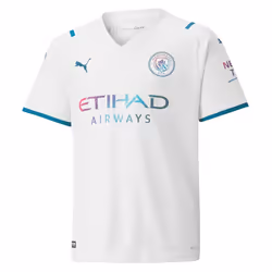 2021-2022 Man City Away Shirt (Kids) (DE BRUYNE 17) - SB