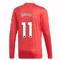 2020-2021 Man Utd Adidas Home Long Sleeve Shirt (GIGGS 11) - M