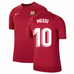 2021-2022 Barcelona Training Shirt (Noble Red) (MESSI 10) - XXL