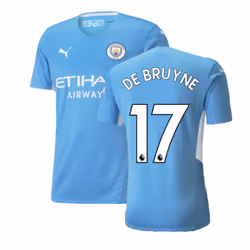 2021-2022 Man City Authentic Home Shirt (DE BRUYNE 17) - XXL