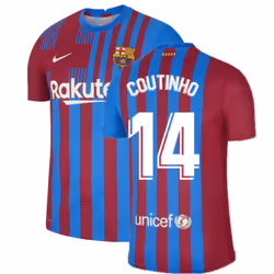2021-2022 Barcelona Vapor Match Home Shirt (COUTINHO 14) - S