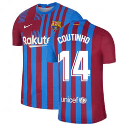 2021-2022 Barcelona Vapor Match Home Shirt (COUTINHO 14) - S