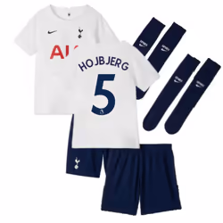 Tottenham 2021-2022 Little Boys Home Mini Kit (HOJBJERG 5) - MB