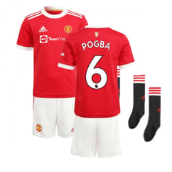Man Utd 2021-2022 Home Mini Kit (POGBA 6) - 2-3 Years