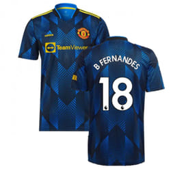 Man Utd 2021-2022 Third Shirt (B FERNANDES 18) - XL