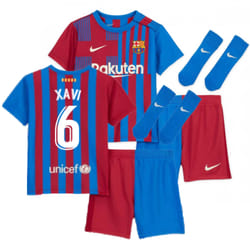 2021-2022 Barcelona Infants Home Kit (XAVI 6) - 6-9 Months