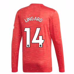 2020-2021 Man Utd Adidas Home Long Sleeve Shirt (LINGARD 14) - M