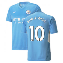 2021-2022 Man City Home Shirt (KUN AGUERO 10) - XL