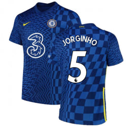 2021-2022 Chelsea Home Shirt (Kids) (JORGINHO 5) - SB