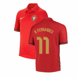 2020-2021 Portugal Home Nike Shirt (Kids) (B Fernandes 11) - SB
