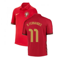 2020-2021 Portugal Home Nike Shirt (Kids) (B Fernandes 11) - SB