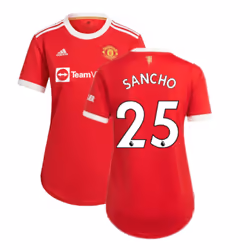 Man Utd 2021-2022 Home Shirt (Ladies) (SANCHO 25) - XL