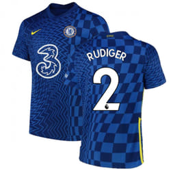 2021-2022 Chelsea Home Shirt (Kids) (RUDIGER 2) - SB
