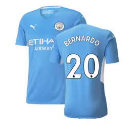 2021-2022 Man City Authentic Home Shirt (BERNARDO 20) - XXL