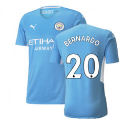 2021-2022 Man City Authentic Home Shirt (BERNARDO 20) - XXL