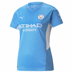 2021-2022 Man City Womens Home Shirt (KUN AGUERO 10) - M