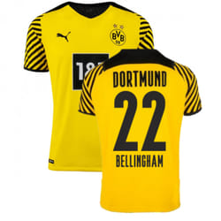 2021-2022 Borussia Dortmund Authentic Home Shirt (BELLINGHAM 22) - L