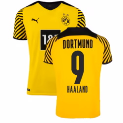2021-2022 Borussia Dortmund Authentic Home Shirt (HAALAND 9) - M