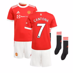 Man Utd 2021-2022 Home Mini Kit (CANTONA 7) - 18-24 Months