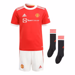 Man Utd 2021-2022 Home Mini Kit (CANTONA 7) - 18-24 Months