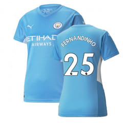 2021-2022 Man City Womens Home Shirt (FERNANDINHO 25) - M