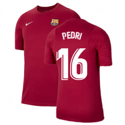 2021-2022 Barcelona Training Shirt (Noble Red) (PEDRI 16) - XXL