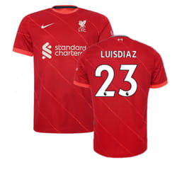 Liverpool 2021-2022 Home Shirt (Kids) (LUIS DIAZ 23) - XSB