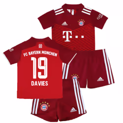 2021-2022 Bayern Munich Home Mini Kit (DAVIES 19) - 3-4 Years