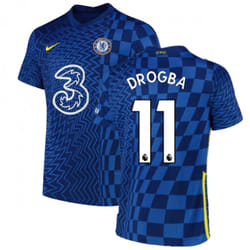 2021-2022 Chelsea Home Shirt (Kids) (DROGBA 11) - SB