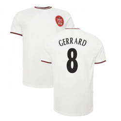 Liverpool Heritage 1997 Ecru Away Tee (GERRARD 8) - M