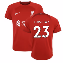 2022-2023 Liverpool Home Shirt (LUIS DIAZ 23) - XS
