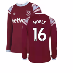 2022-2023 West Ham Long Sleeve Home Shirt (NOBLE 16) - 3XL