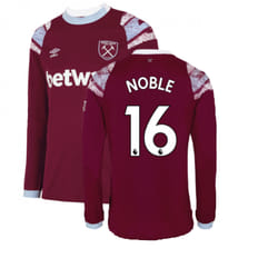 2022-2023 West Ham Long Sleeve Home Shirt (NOBLE 16) - 3XL