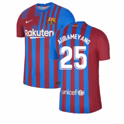 2021-2022 Barcelona Vapor Match Home Shirt (AUBAMEYANG 25) - S